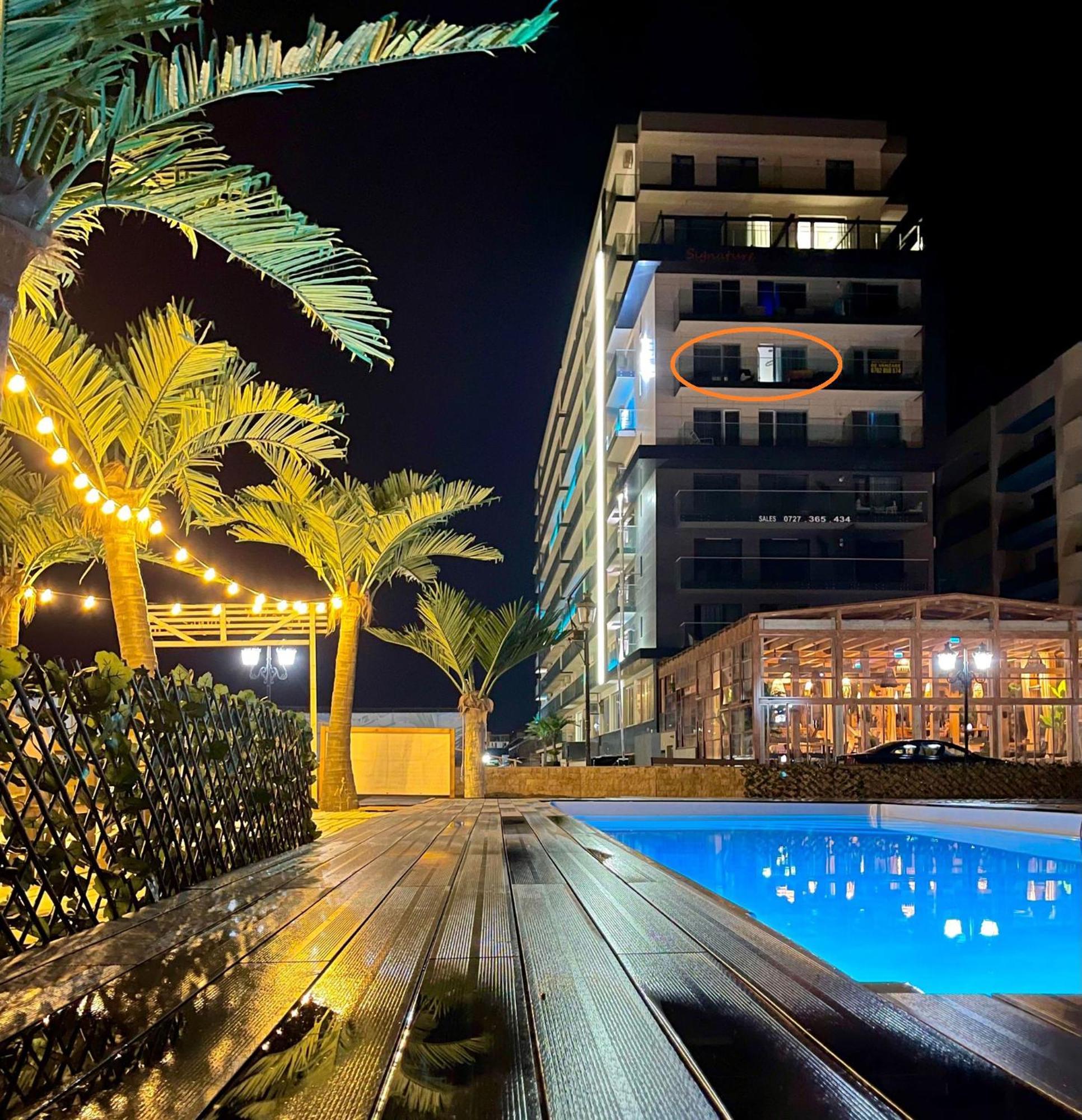 Promenada Sea View Lägenhet Năvodari Exteriör bild